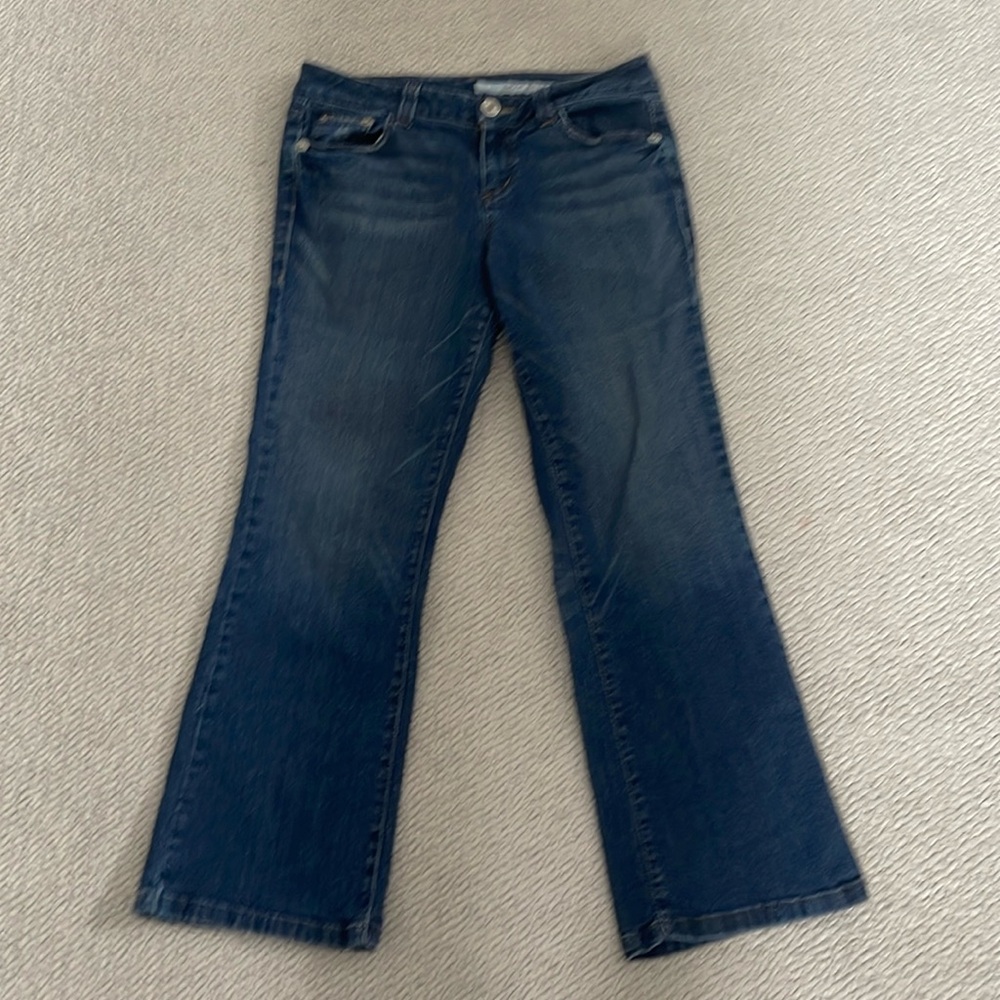 DKNY Med wash cropped jeans